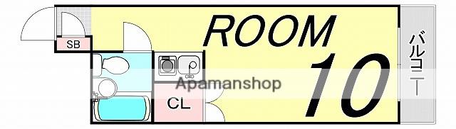 リバーサイド碧水(ワンルーム/5階)の間取り写真