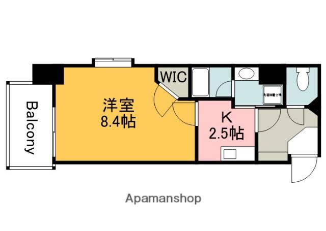 SHETLAND COURTⅢ(1K/8階)の間取り写真