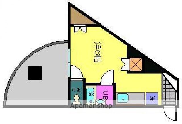 久保田ビル(ワンルーム/2階)の間取り写真