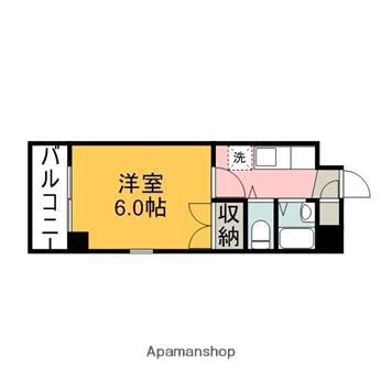 片山ビル8(1K/4階)の間取り写真