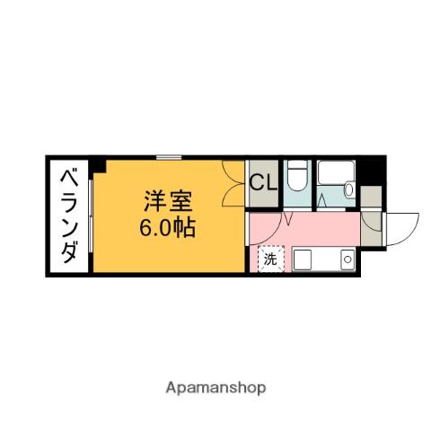 片山ビル8(1K/6階)の間取り写真