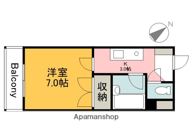 ハイムエトワール(1K/2階)の間取り写真