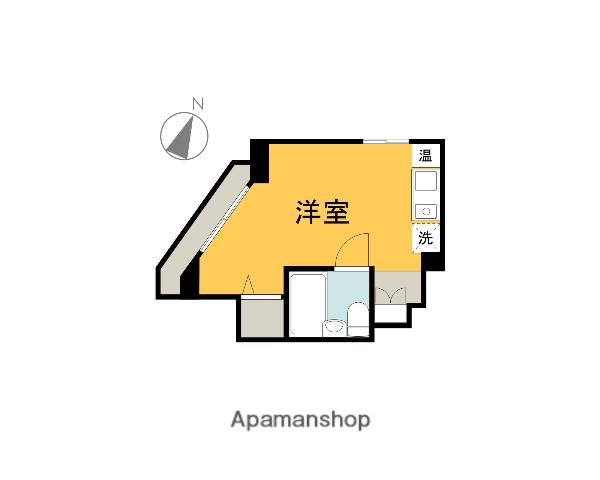 カルチェ羽衣(1K/3階)の間取り写真