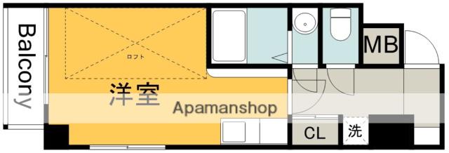 ファミーリエ昭和町(ワンルーム/5階)の間取り写真