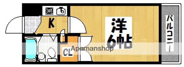 メゾン江波(1K/1階)の間取り写真