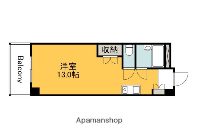 第2上竹ビル(ワンルーム/1階)の間取り写真