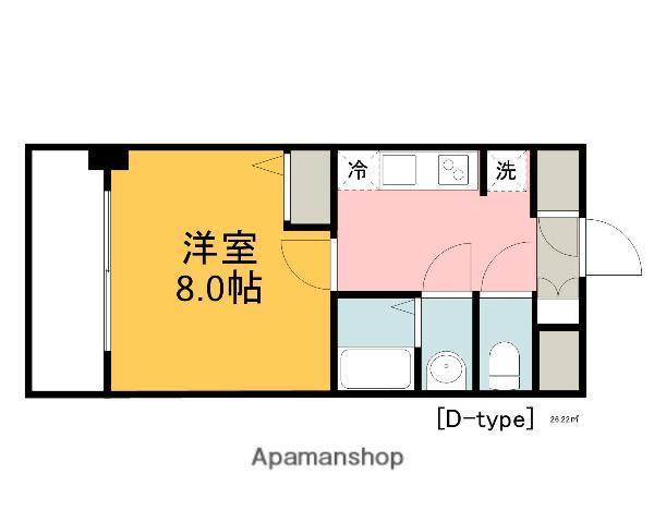 HITOTO広島ナレッジスクエア(1K/3階)の間取り写真