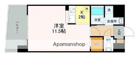 サムティレジデンス平和大通(ワンルーム/5階)の間取り写真