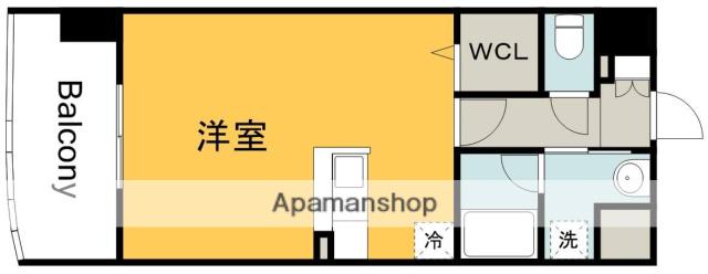 サムティレジデンス平和大通(ワンルーム/3階)の間取り写真