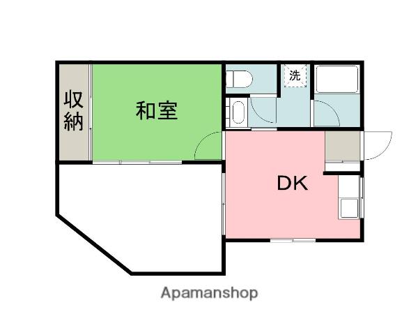 ヴィラブランシュ牛田(1DK/4階)の間取り写真