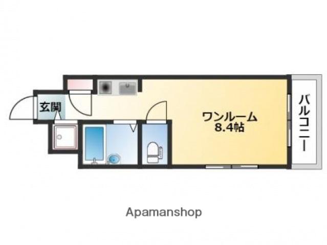 スパローズロッジせんだ(ワンルーム/1階)の間取り写真