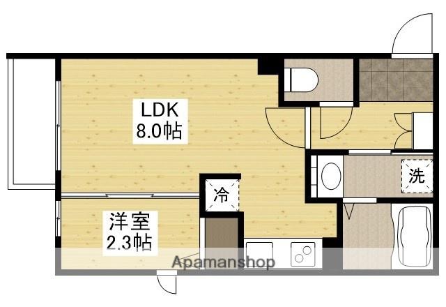 月光南観音六番館(1LDK/3階)の間取り写真