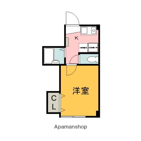COMFORT AKEBONO(1K/3階)の間取り写真