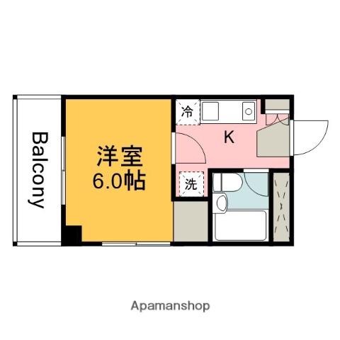 COMFORT AKEBONO(1K/3階)の間取り写真