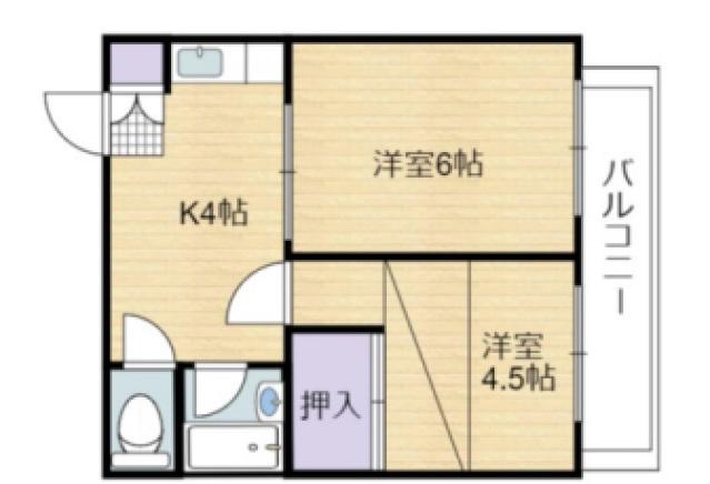 サンシティ森下(2K/2階)の間取り写真