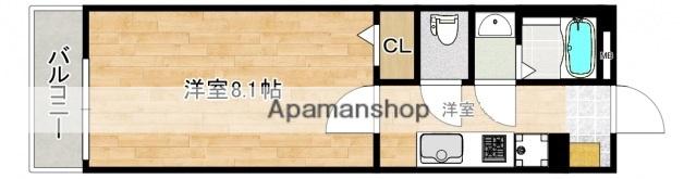 あさひの里(1K/1階)の間取り写真