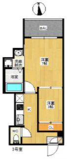 REGALEST LOTUS Ⅲ(2K/1階)の間取り写真