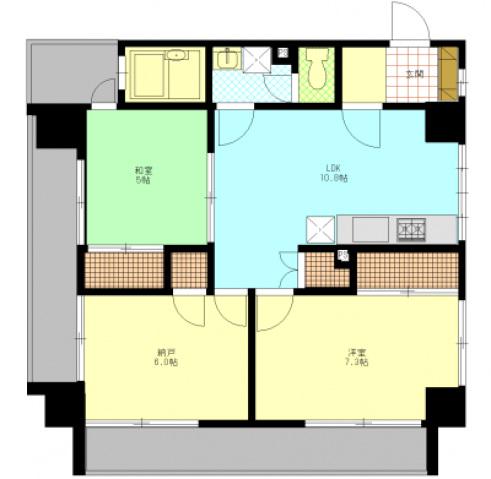 サンシャイン猫田(3LDK/2階)の間取り写真