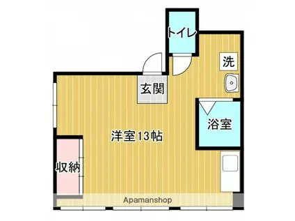 吉島東ビル(ワンルーム/2階)の間取り写真