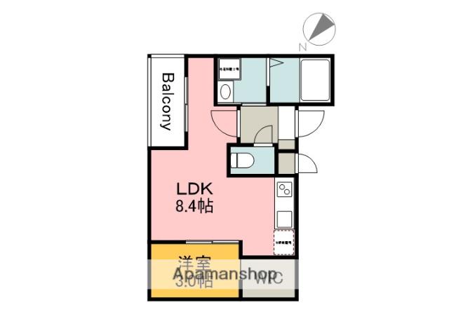 MOVE西原イースト(1LDK/2階)の間取り写真