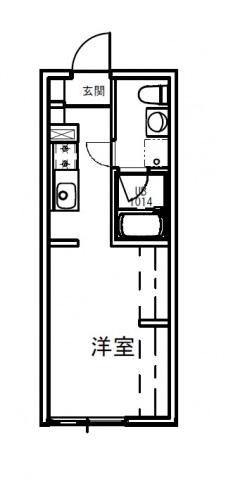 リバーノース中野東(ワンルーム/2階)の間取り写真