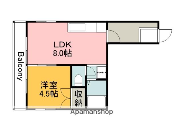 広島セントラルビル(1LDK/2階)の間取り写真