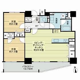 シティトリエ京橋(ワンルーム/19階)の間取り写真