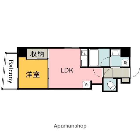 ELETTA吉島(1LDK/4階)の間取り写真