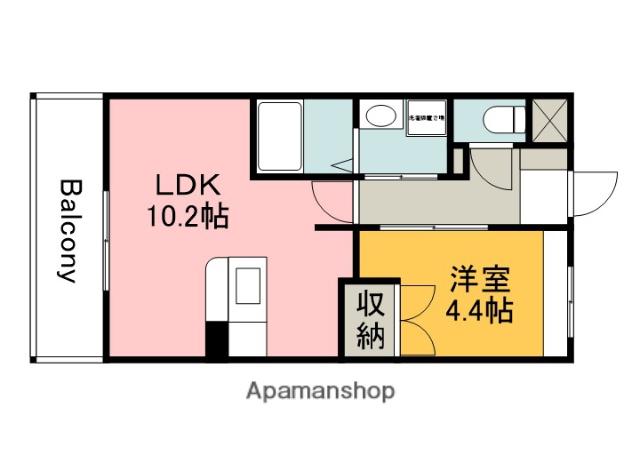 レジデンスK・H(1LDK/2階)の間取り写真