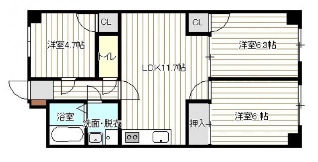 MARIONETTE XIV(3LDK/6階)の間取り写真