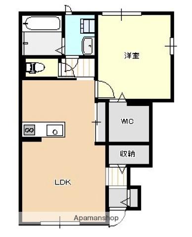 ベルリード矢野東(1LDK/1階)の間取り写真