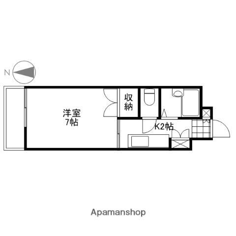 ルミネ東白島(1K/5階)の間取り写真
