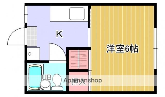 メゾンヨシザキ(1K/1階)の間取り写真