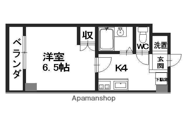 第2植野ビル(1K/3階)の間取り写真