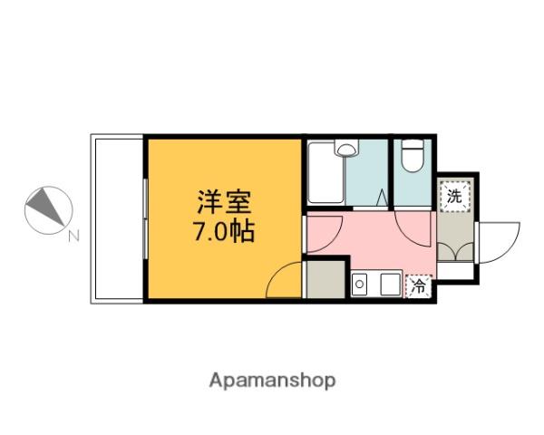 シンフォニー24(1K/1階)の間取り写真