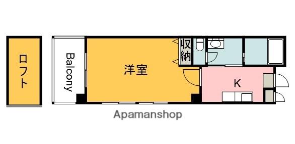 第13平勝ビル(1K/2階)の間取り写真