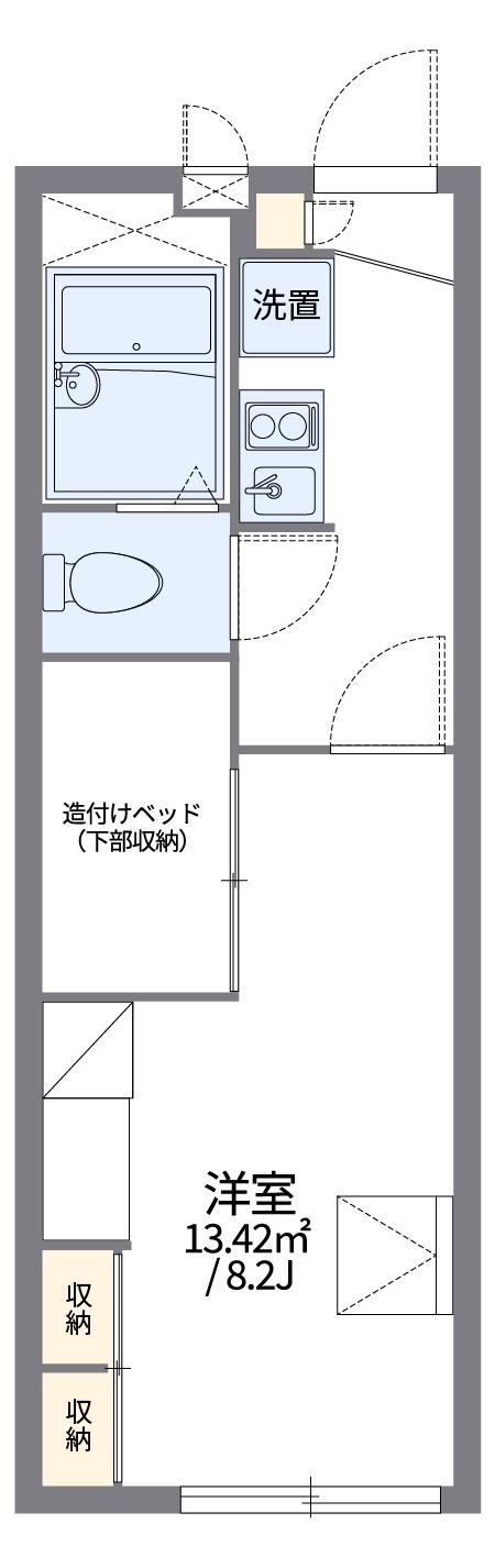 レオパレスグローリーMHKY(1K/2階)の間取り写真