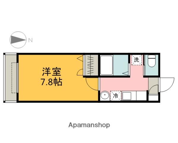 メープル・ソフィア(1K/1階)の間取り写真