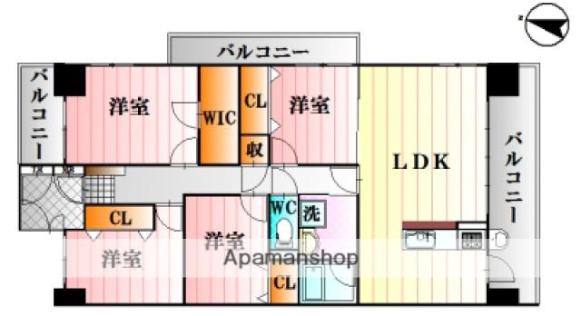 シティブリッジ西原(4LDK/7階)の間取り写真