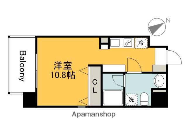 RESIDENCE ICONN NISHIHARA(ワンルーム/5階)の間取り写真