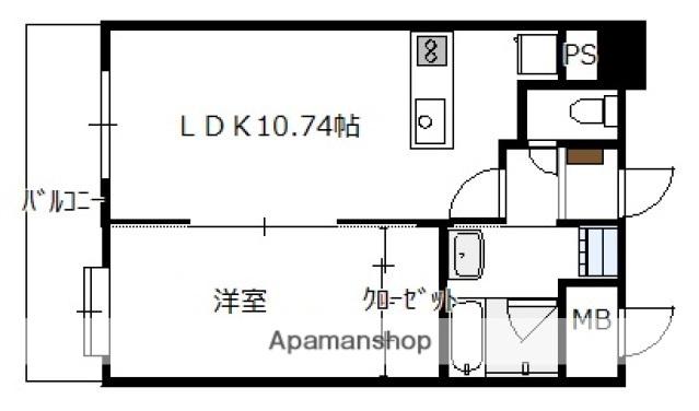 AD・GRAYSⅢ(1LDK/4階)の間取り写真