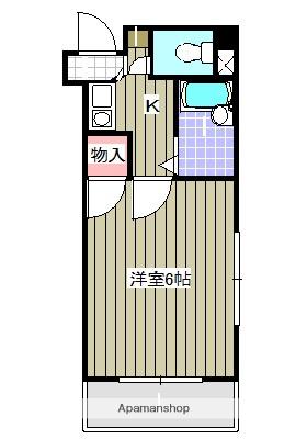 祇園ラフィーネ(1K/3階)の間取り写真