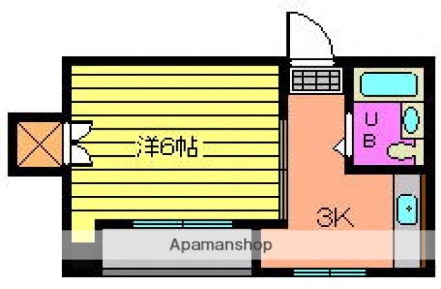 衣笠ビル(1K/5階)の間取り写真