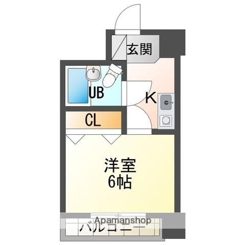 IBビルⅡ(1K/2階)の間取り写真