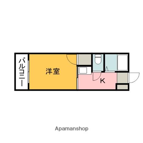 リバーシティ五日市(1K/3階)の間取り写真