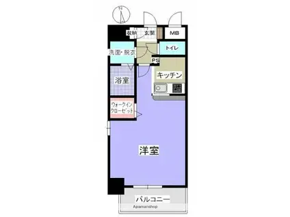 DAIYA KOMACHI-BLD(ワンルーム/5階)の間取り写真