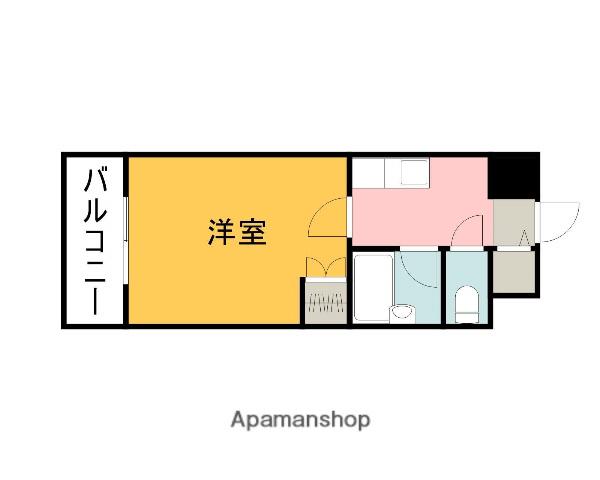 エトノ空港通(1K/5階)の間取り写真