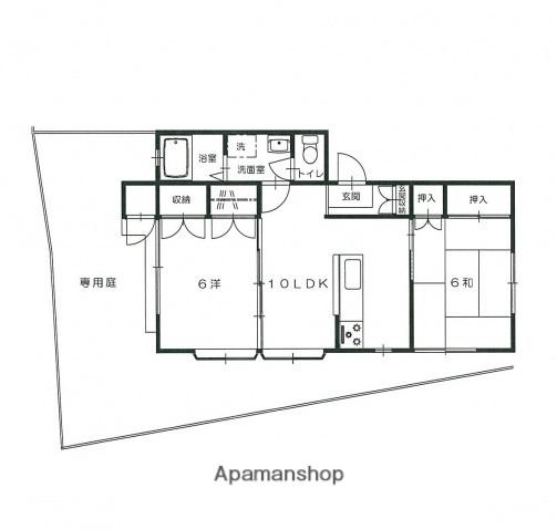 メゾンセガワA棟(2LDK/1階)の間取り写真