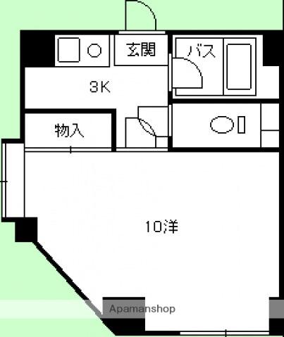 アメニティ21(1K/5階)の間取り写真