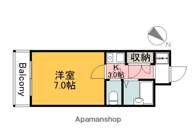 MS LEA KOUGOMINAMI(1K/3階)の間取り写真